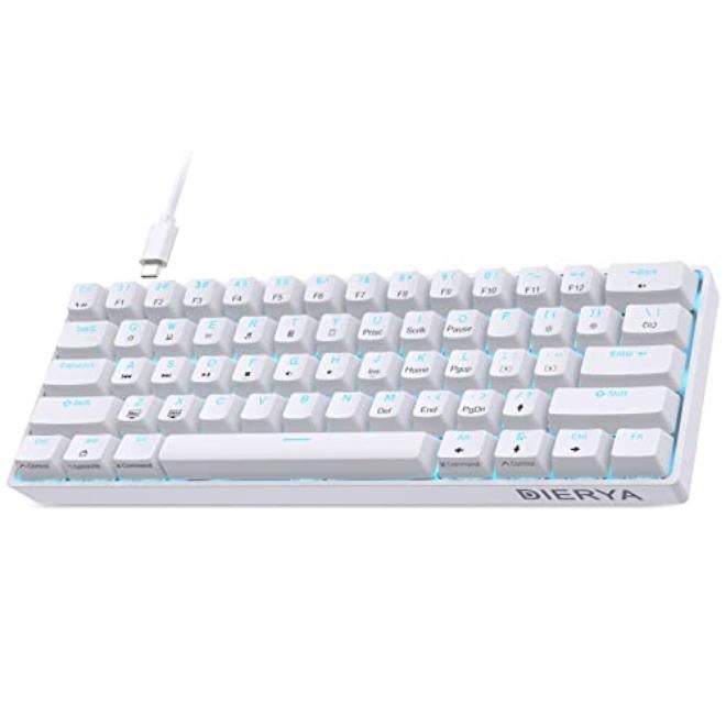 60% Mechanical Gaming Keyboard with 61-Key Anti-Ghosting and RGB Backlight – Compact Wired Mini Keyboard for Typing Streaming Coding and PC Laptop Use - Image 1