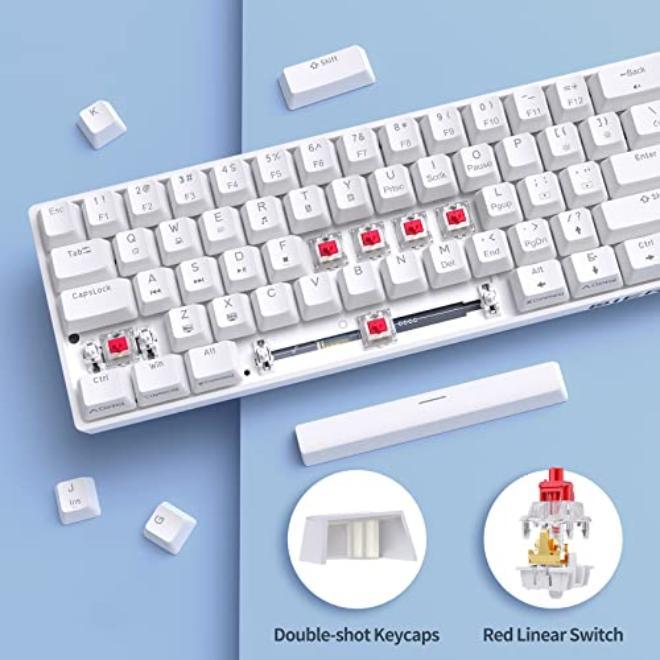 60% Mechanical Gaming Keyboard with 61-Key Anti-Ghosting and RGB Backlight – Compact Wired Mini Keyboard for Typing Streaming Coding and PC Laptop Use - Image 2