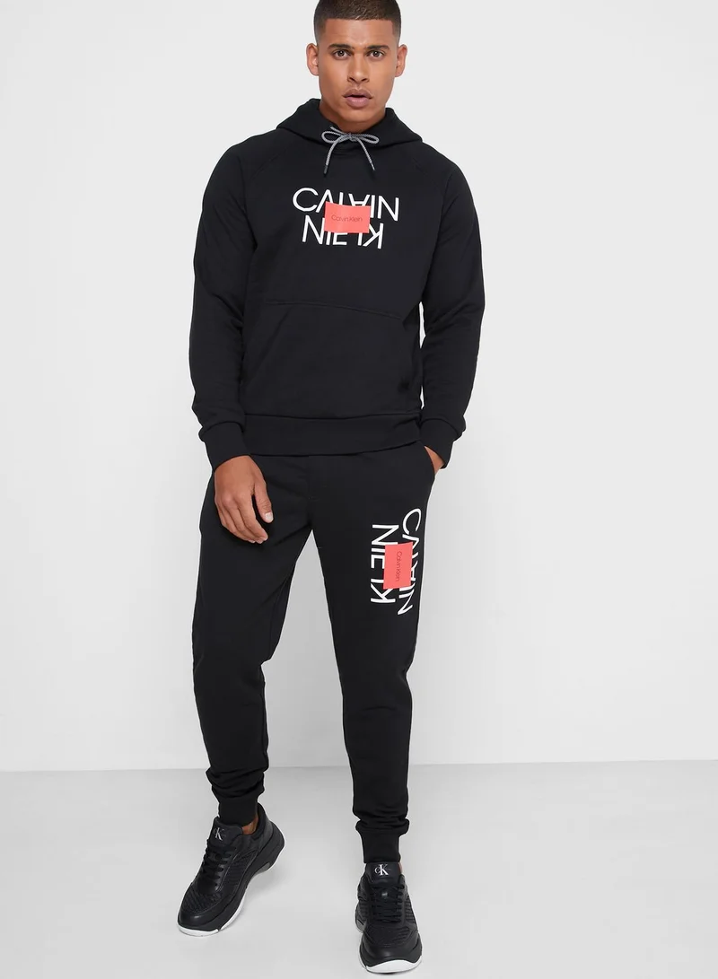 CALVIN KLEIN Reversed Logo Hoodie