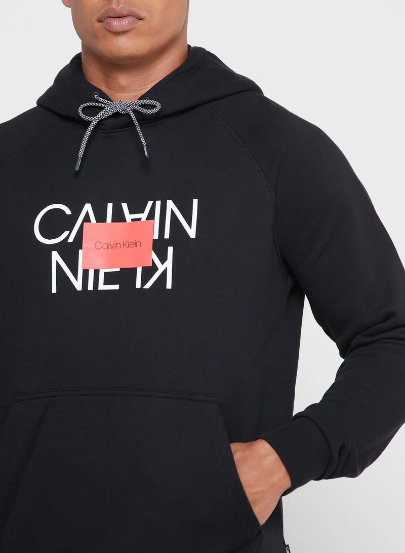 CALVIN KLEIN Reversed Logo Hoodie