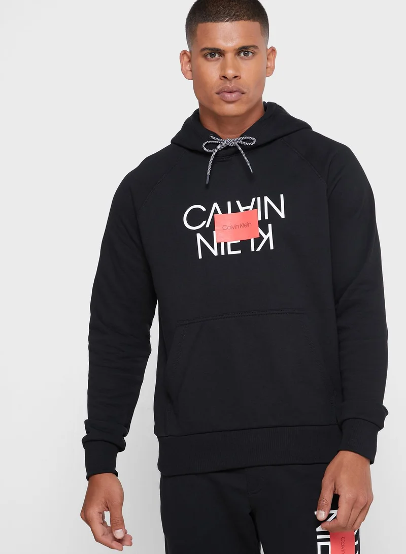 CALVIN KLEIN Reversed Logo Hoodie