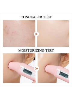 SuperThinker Air Cushion CC Cream Mushroom Head Foundation, Moisturizing BB Cream Makeup Long Lasting Matte Concealer (Ivory)  - Image 4