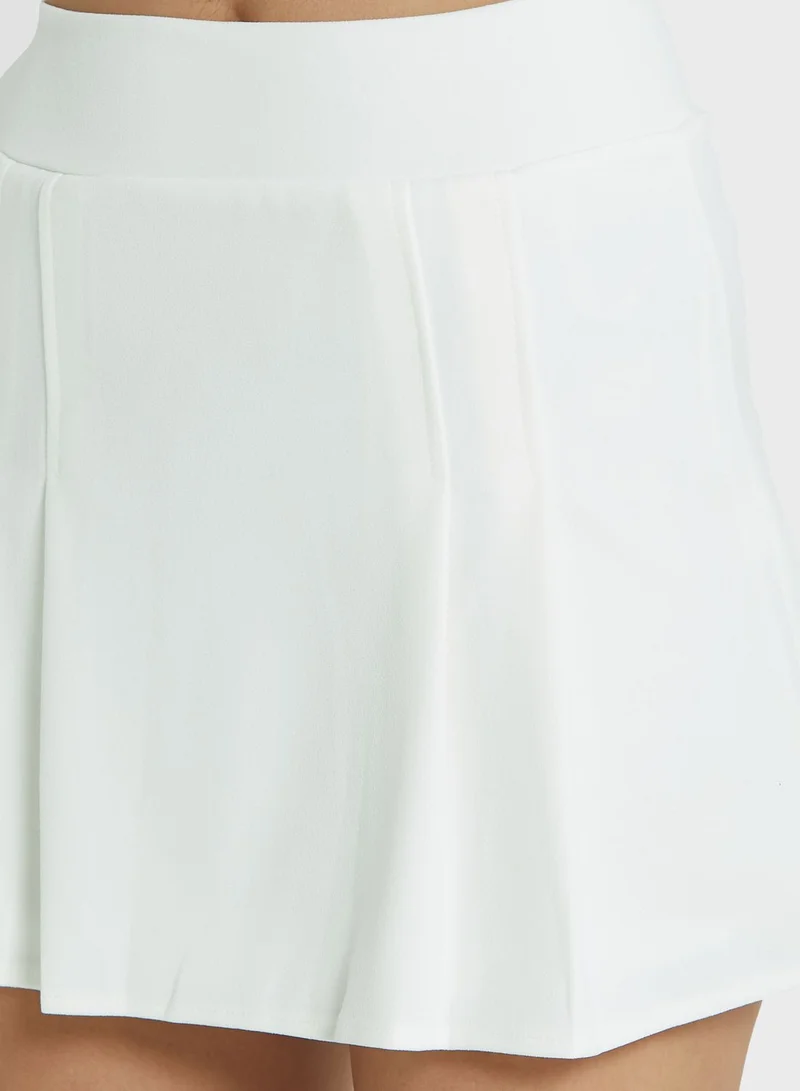 kaiia High Waist Mini Skirt