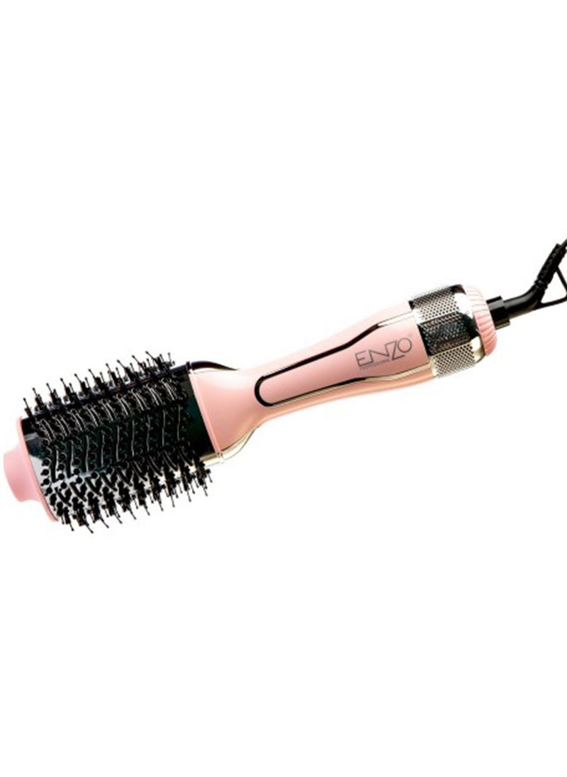 ENZO - The hair dryer dries and maintains hair moisture and reduces styling time. EN-4115 brush, for women and girls, with an elegant design for easy use at home or as a hairdresser. Fast performance for styling fine and curly hair. - Image 1
