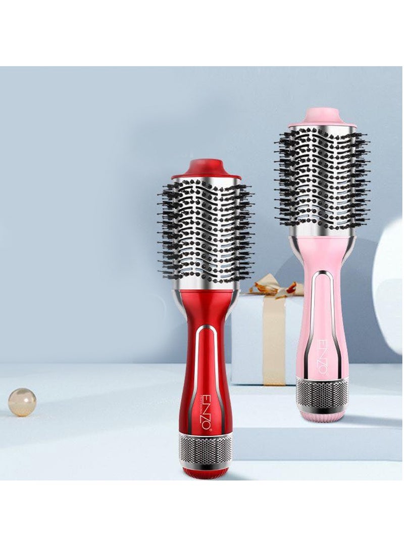 ENZO - The hair dryer dries and maintains hair moisture and reduces styling time. EN-4115 brush, for women and girls, with an elegant design for easy use at home or as a hairdresser. Fast performance for styling fine and curly hair. - Image 1