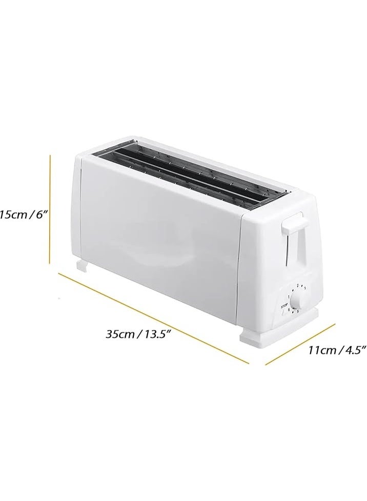 D L C DLC 37552 Toaster Maker | 2-Slice Bread Toaster | 1300W High Power | Adjustable Browning Control | Auto Pop-Up | Compact Design - Image 2