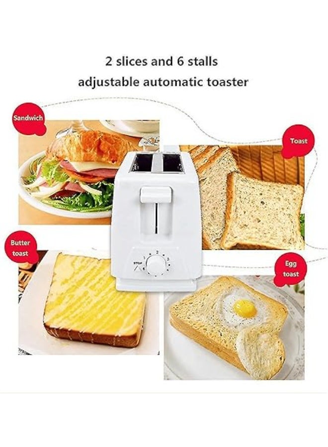 D L C DLC 37552 Toaster Maker | 2-Slice Bread Toaster | 1300W High Power | Adjustable Browning Control | Auto Pop-Up | Compact Design - Image 4