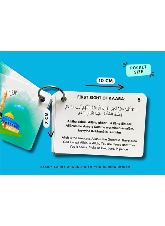Albidaya Islamic Store Umrah Dua Cards, Step by Step Guide Umrah Duas, Umrah Gift, Umrah Prayers and Supplications, Umrah Flash Cards  - Image 5