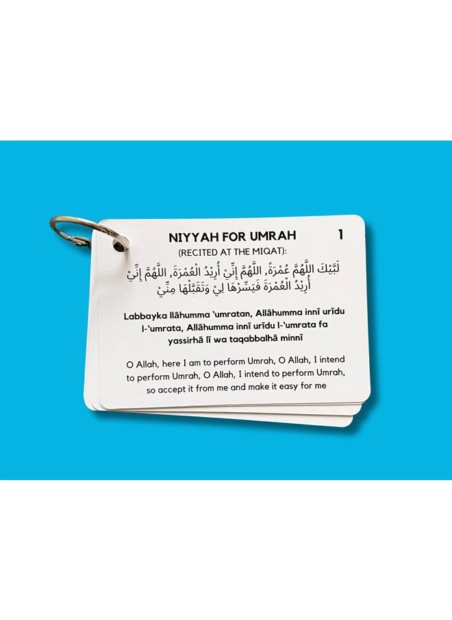 Albidaya Islamic Store Umrah Dua Cards, Step by Step Guide Umrah Duas, Umrah Gift, Umrah Prayers and Supplications, Umrah Flash Cards  - Image 2