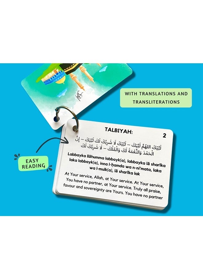 Albidaya Islamic Store Umrah Dua Cards, Step by Step Guide Umrah Duas, Umrah Gift, Umrah Prayers and Supplications, Umrah Flash Cards  - Image 3