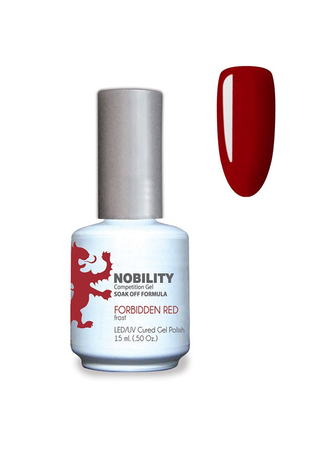 Lechat Gel Nail Polish 15 ml, Long Lasting, Chip Resistant, Requires Drying Under UV Led Lamp Forbidden Red Nbgp13 