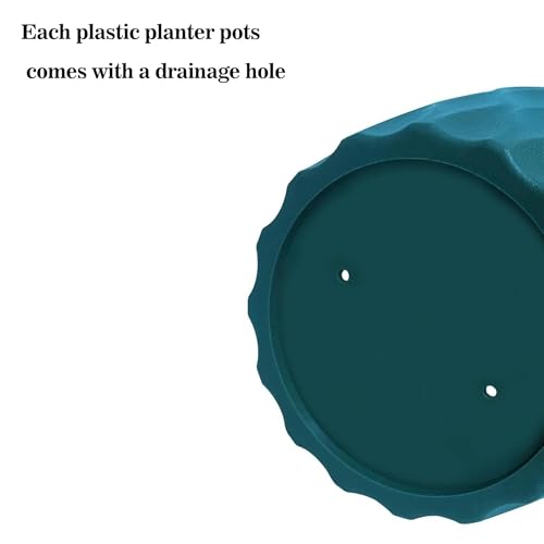 Sulfar Plastic Round Flower Pots for Home Planters, Terrace, Garden Etc Suitable for Home Indoor & Outdoor Gardening Plants (Multicolor) Pack of 5 - Image 5