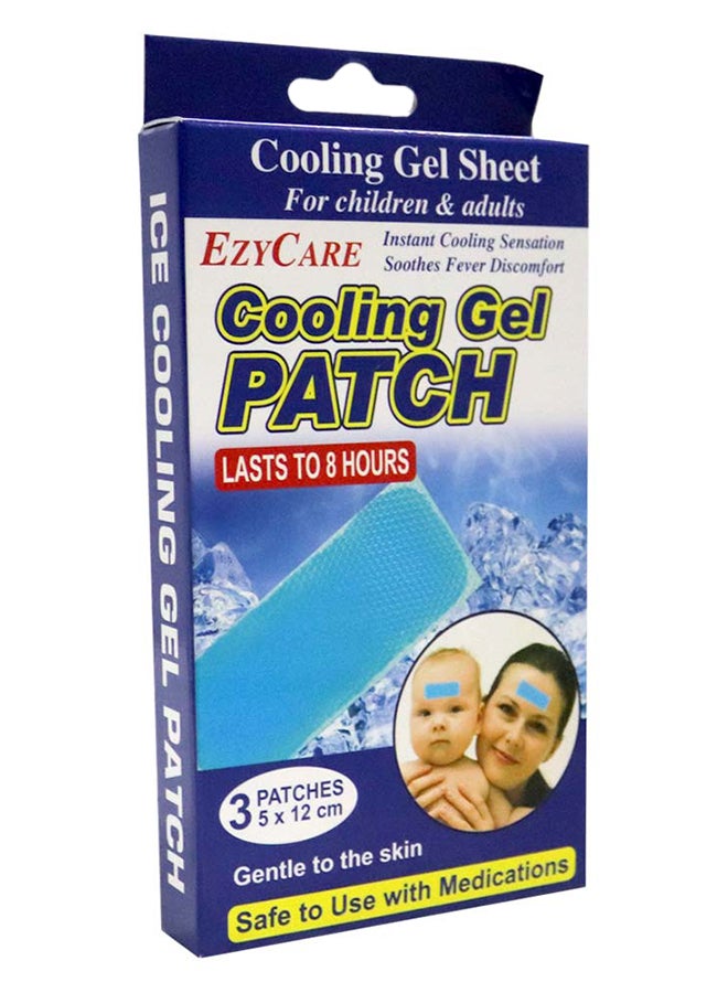 EzyCare لصقة جل تبريد 5 × 12 سم 3 قطع 41457