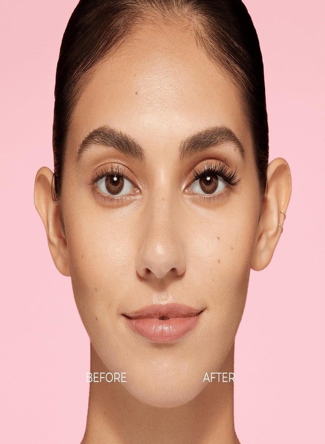 Impress KISS imPRESS Falsies Press On Self Adhesive Eyelashes, 12mm - 14mm Glam Volume Press On Lashes, Black, No Glue Needed, Invisible Band, 12 Lash Clusters - Lavish - Image 3