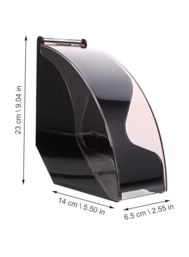 Beauenty Coffee Filter Holder and Storage Box With Cover for 100 Paper Filters, Tapered Filter Paper Box With Stand, Space-Saving Coffee Station, Home and Office Organizer - Image 2