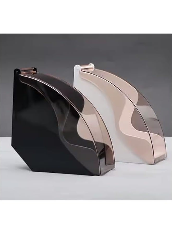 Beauenty Coffee Filter Holder and Storage Box With Cover for 100 Paper Filters, Tapered Filter Paper Box With Stand, Space-Saving Coffee Station, Home and Office Organizer - Image 4