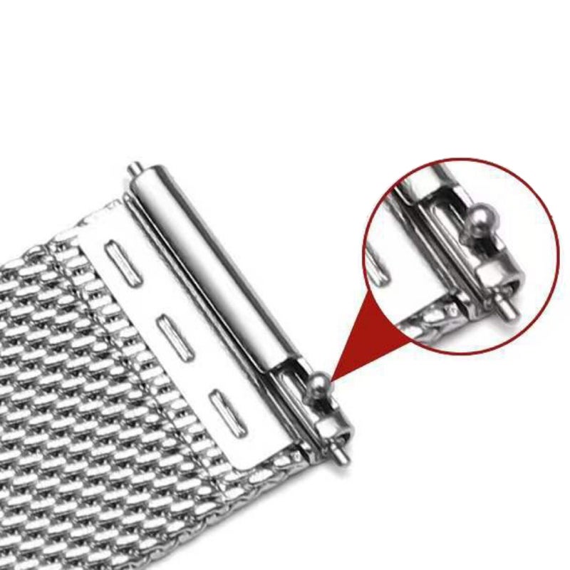 إيروريكس سوار ساعة Garmin Venu X1 ميلانو مزدوج الإبزيم من الفولاذ المقاوم للصدأ (ذهبي وردي) - Image 3