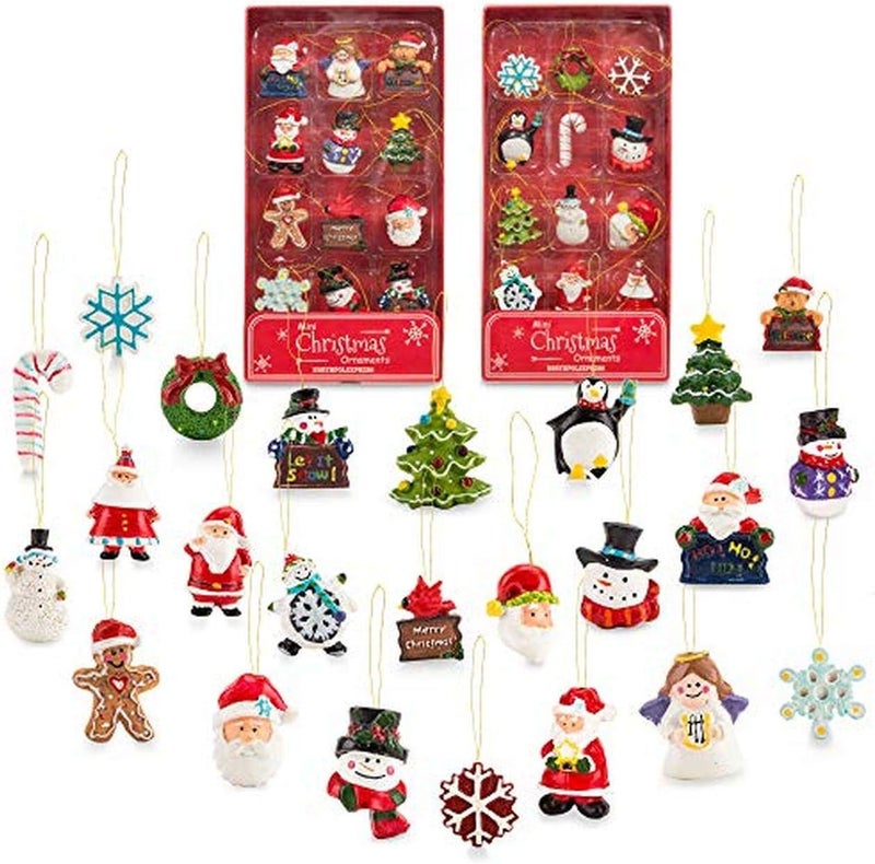Kurt Adler Petite Treasures 12-Piece Miniature Christmas Ornaments Set - Image 2