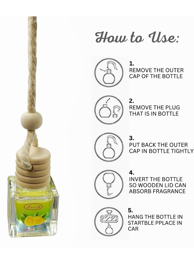 فريش معطر هواء السيارة بالليمون المنعش - موزع عطر معلق - Image 4