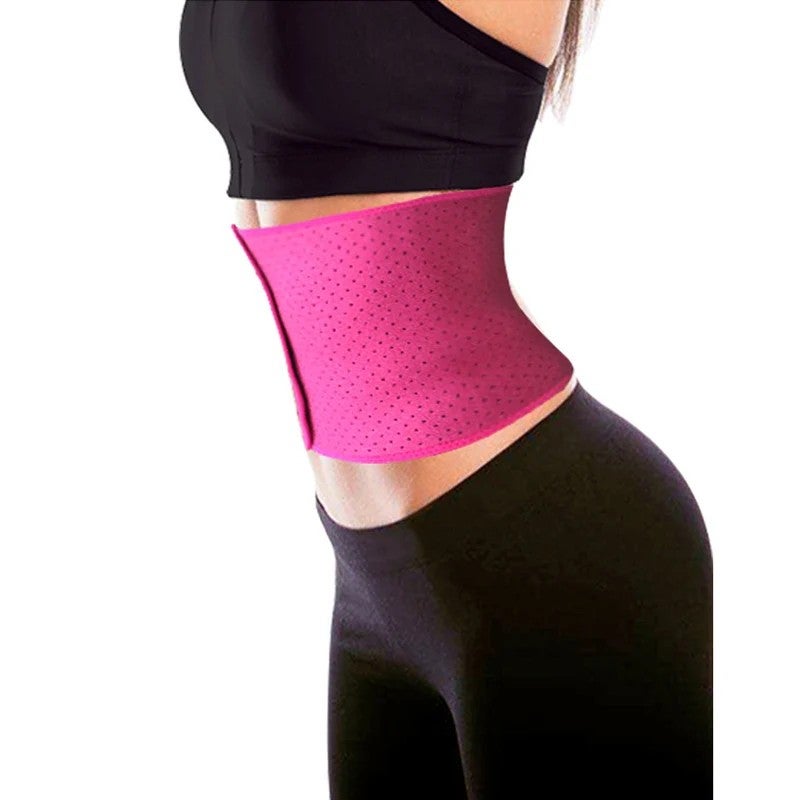Bluejw Women's Breathable Slimming Waist Trainer Belt - Sweat Waist Trimmer Stomach Wrap Belly Band for Weight Loss - Image 3