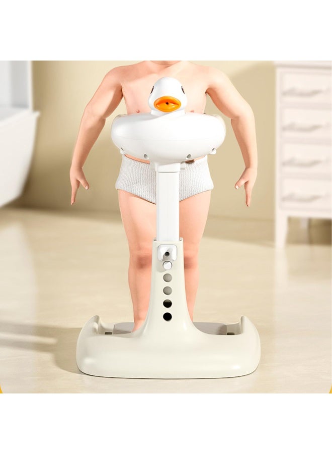 كيلا حامل استحمام للأطفال بارتفاع قابل للتعديل مع قاعدة مضادة للانزلاق، حامل حمام محمول قابل للطي لسلامة الرضيع، دعامة استحمام واقفة للأطفال الصغار للاستحمام وحوض الاستحمام للرضع من عمر 8 إلى 36 شهرًا - Image 2