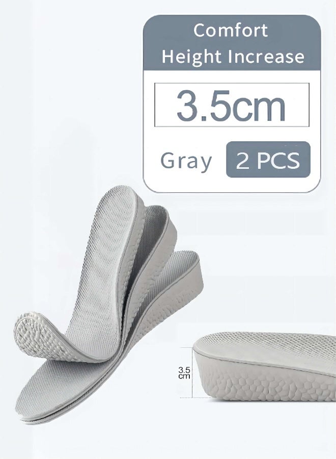 1زوج من نعال زيادة الارتفاع، وسادة دعم الكعب غير المرئية للارتفاع، وسادة زيادة الارتفاع 3.5 سم، الاتحاد الأوروبي 41-43 - Image 1