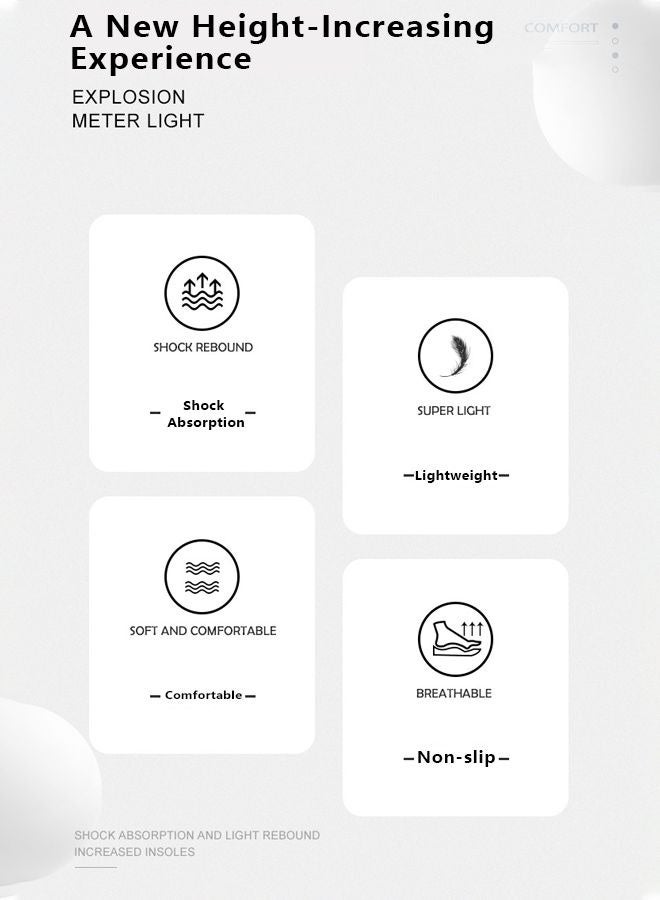 1زوج من نعال زيادة الارتفاع، وسادة دعم الكعب غير المرئية للارتفاع، وسادة زيادة الارتفاع 3.5 سم، الاتحاد الأوروبي 41-43 - Image 5