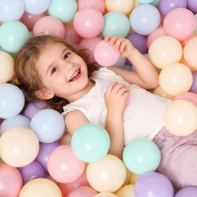 GOGOSO 2.2-Inch Non-Toxic Ball Pit Balls for Toddlers - Pack of 50, 100, or 200 in Macaron Colors - Image 4