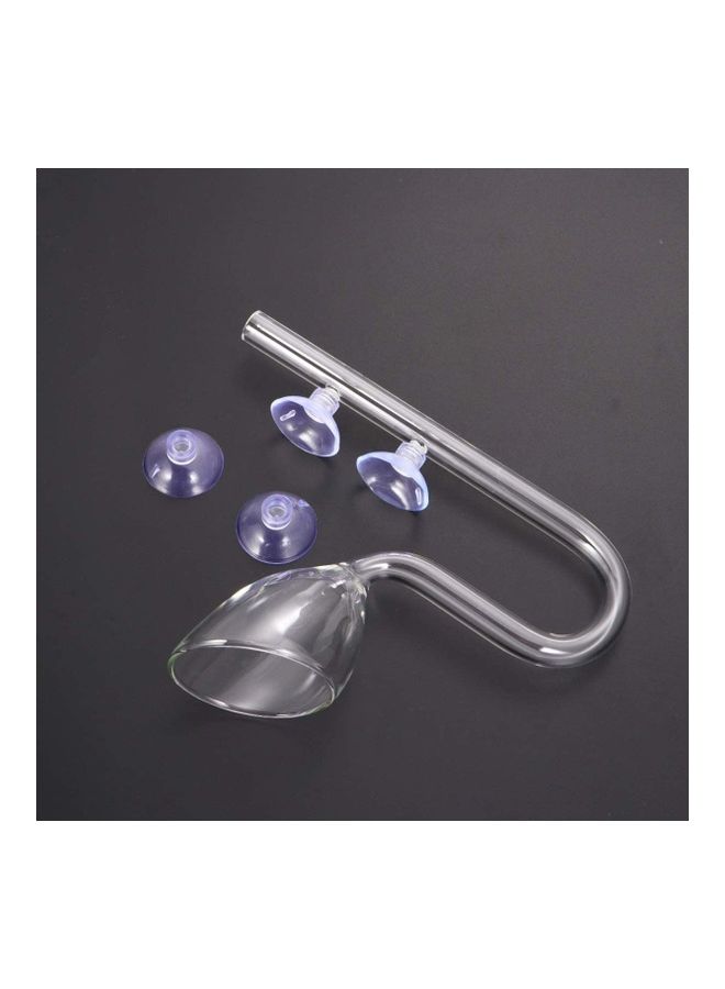 NIBEMINENT Inflow And Outflow Lily Pipe Set For Aquarium Clear  - Image 2