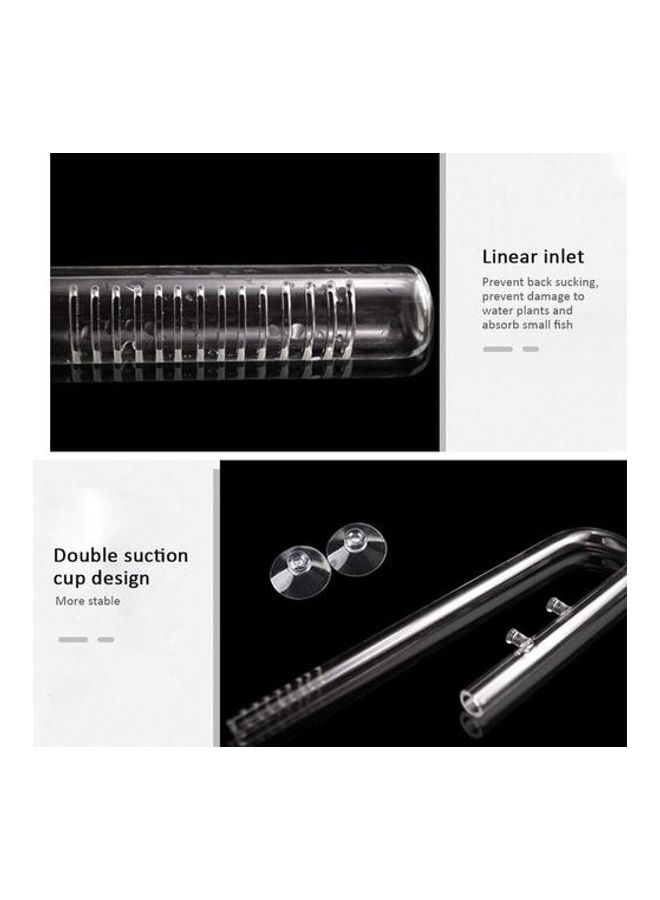 NIBEMINENT Inflow And Outflow Lily Pipe Set For Aquarium Clear  - Image 4