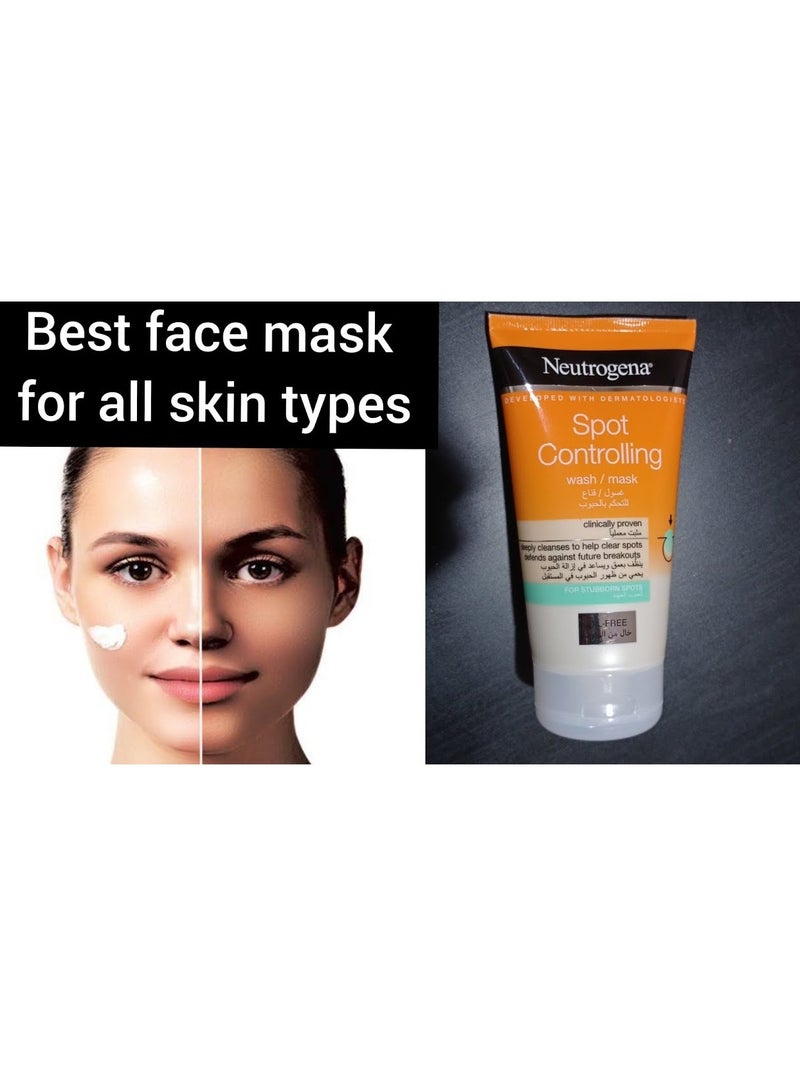 Neutrogena Spot Controlling Face Wash & Mask 150ml 150ml - Image 4