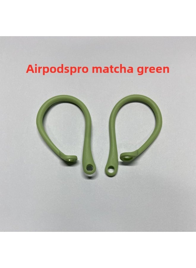 Generic Silicone Ear Hooks For Airpods Bluetooth Earphones Accessories Sports Ear Hanging Hooks Digital Computer Other Accessories-Color:GLD-SL193-08Airpods Pro (Universal 3 Generation) Matcha Green  - Image 1