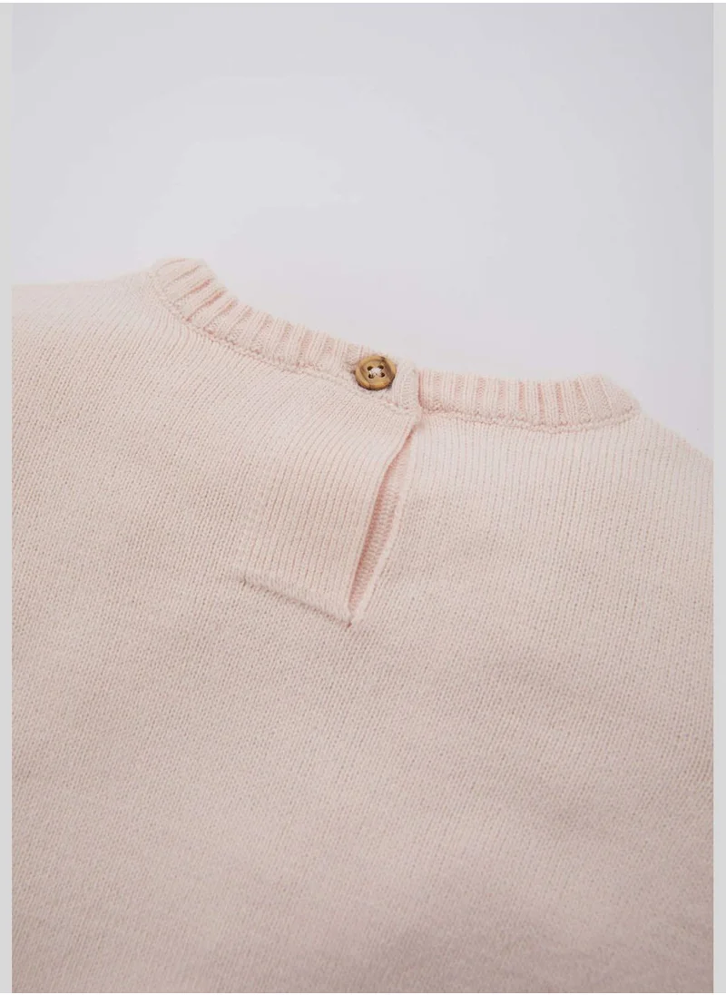 ديفاكتو BabyGirl Bike Neck Long Sleeve Tricot Pullover