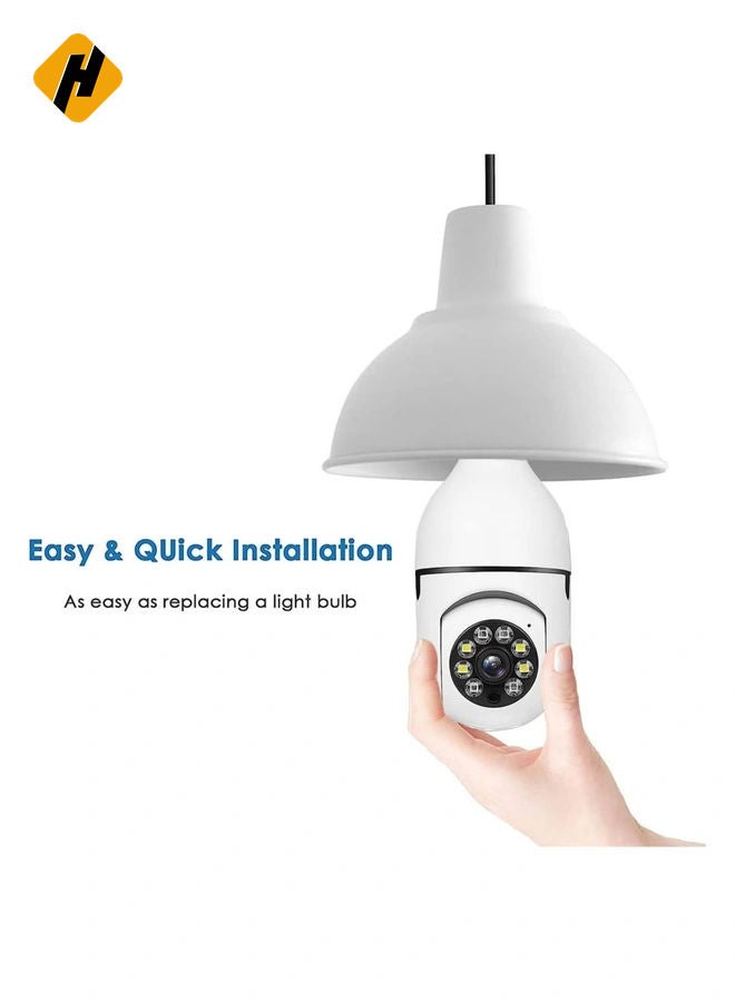 HuHa Bulb Camera 1080P, Night Vision IP Camera, PTZ Camera, 4X Digital Zoom Monitor, Home Security System, WiFi Camera Full Color  - Image 5