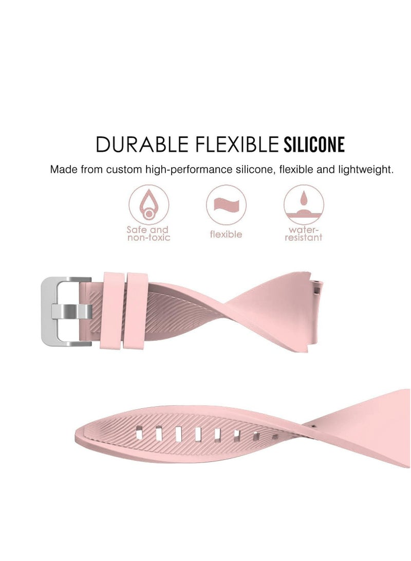 Silicone Band 20MM Strap For Samsung Gear Sport/Watch 6/5/4/5 Pro 45mm/S2 classic/active 2 40mm 44mm/Amazfit GTS/2/2e/GTS3/3 Pro/2 Mini/3 Mini/Bip 3/Bip 3 Pro baby Pink - Image 4