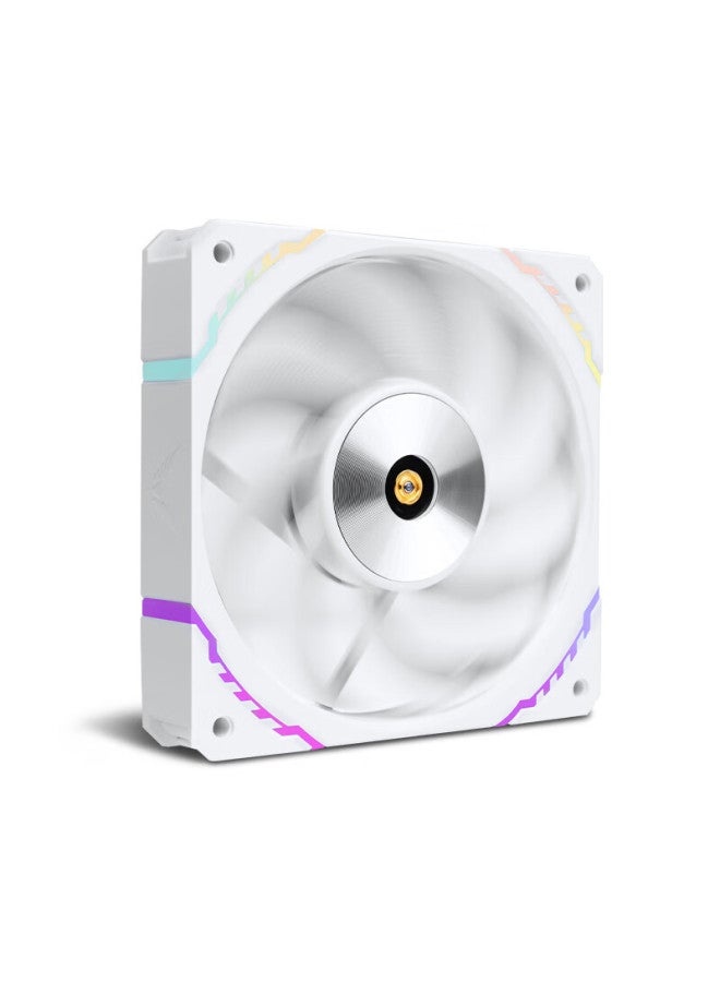 Valkyrie S12r-w Vk Fdb Bearing, Lcp Anti-blow Fan Blade, Secondary Dynamic Balance, 2150rpm, 12cm Case Fan, 4pin Pwm, Argb Lighting Effects - Image 2