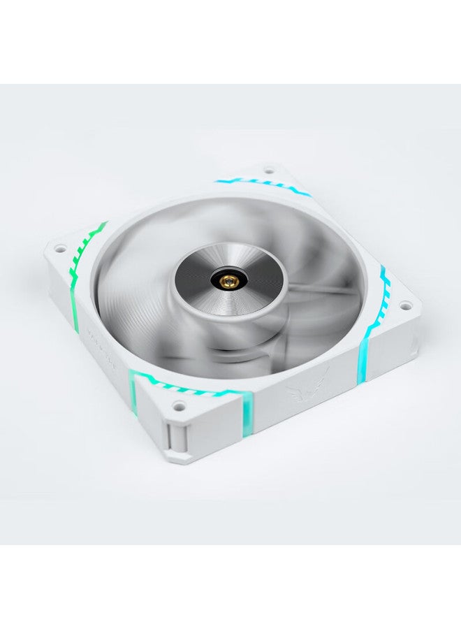 Valkyrie S12r-w Vk Fdb Bearing, Lcp Anti-blow Fan Blade, Secondary Dynamic Balance, 2150rpm, 12cm Case Fan, 4pin Pwm, Argb Lighting Effects - Image 4