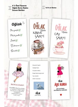 HSN Horoscope Coffee Presentation Cards 6 Motto Cards 7 x 14 cm  - Image 2