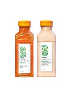 Briogeo Superfoods Mango + Cherry Balancing Shampoo And Conditioner Set Replenish Dull Dry Hair And Supports Healthy Hair And Scalp Vegan Phalate & Parabenfree 25 Ounces  - Image 2