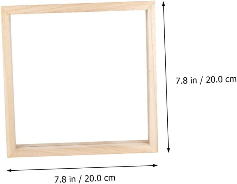 تصميم عالمي عصري بسيط إطارات صور خشبية أموسفان بحجم 20×20 سم مع زجاج أكريليك، مجموعة من 3 قطع للرسم DIY والأعمال الفنية الإبداعية وديكور جدران المنزل مريح في القبضة تخزين متوزع في مواقع متعددة - Image 2