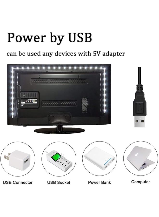 erorex Led Strip Lights 6.56Ft For 40 60In Tv Usb Backlight Kit With Remote 16 Color 5050 Bias Hdtv For 40 60 - Image 5