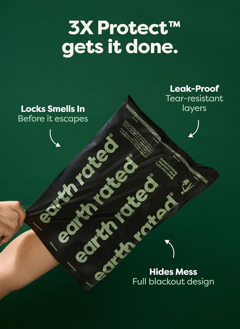 Earth Rated Odor-Blocking Poop Bags for Dogs with 3X Protect, Guaranteed to Block Smells & Leak-Proof Performance, Conceals Smell & Mess, Unscented, 240 Count - Image 4