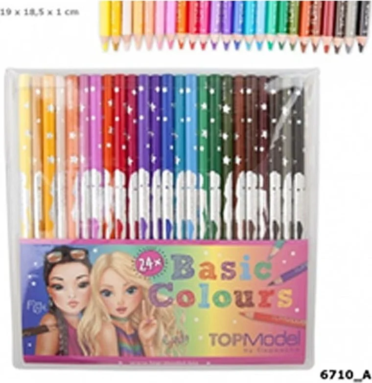 Top Model Multicolour Art Stencils With Marker Set