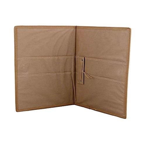 AmazingHind Jute File Folders for Certificates, Document Holder, Jute Conference Folder (Size: A4, Color: Green & Beige) - Image 5