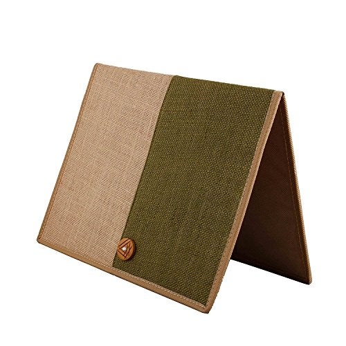 AmazingHind Jute File Folders for Certificates, Document Holder, Jute Conference Folder (Size: A4, Color: Green & Beige) - Image 3