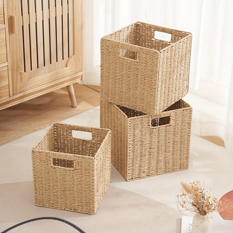 Versatile Foldable Storage Basket - Perfect for Bedroom, Living Room & Dorm Organization - Image 2