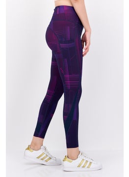 Brooks Women Sportswear Fit 7/8th Training Tights, Purple Combo  - Image 2