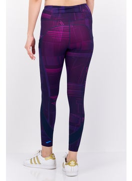 Brooks Women Sportswear Fit 7/8th Training Tights, Purple Combo  - Image 3