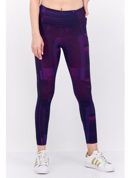 Brooks Women Sportswear Fit 7/8th Training Tights, Purple Combo  - Image 1