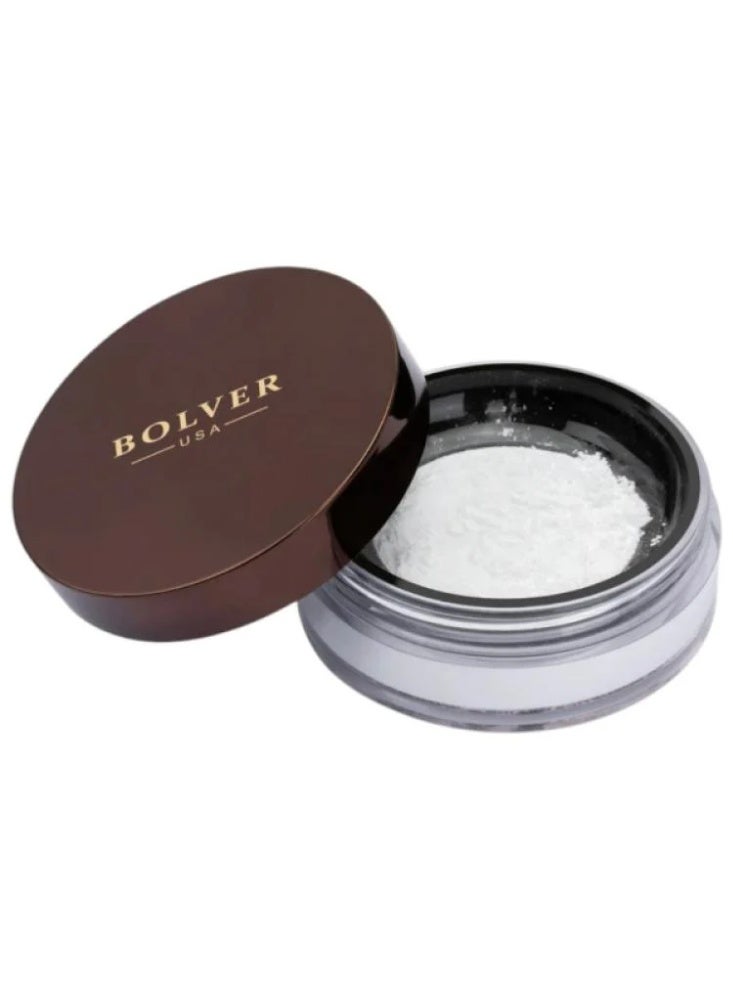 Loose powder for setting makeup and a velvety finish P01